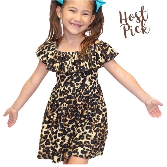 MomMe And More Other - Small ⭐️SALE⭐️ NEW Girls Kids Child Cheetah Leopard Kids Animal Print Dress